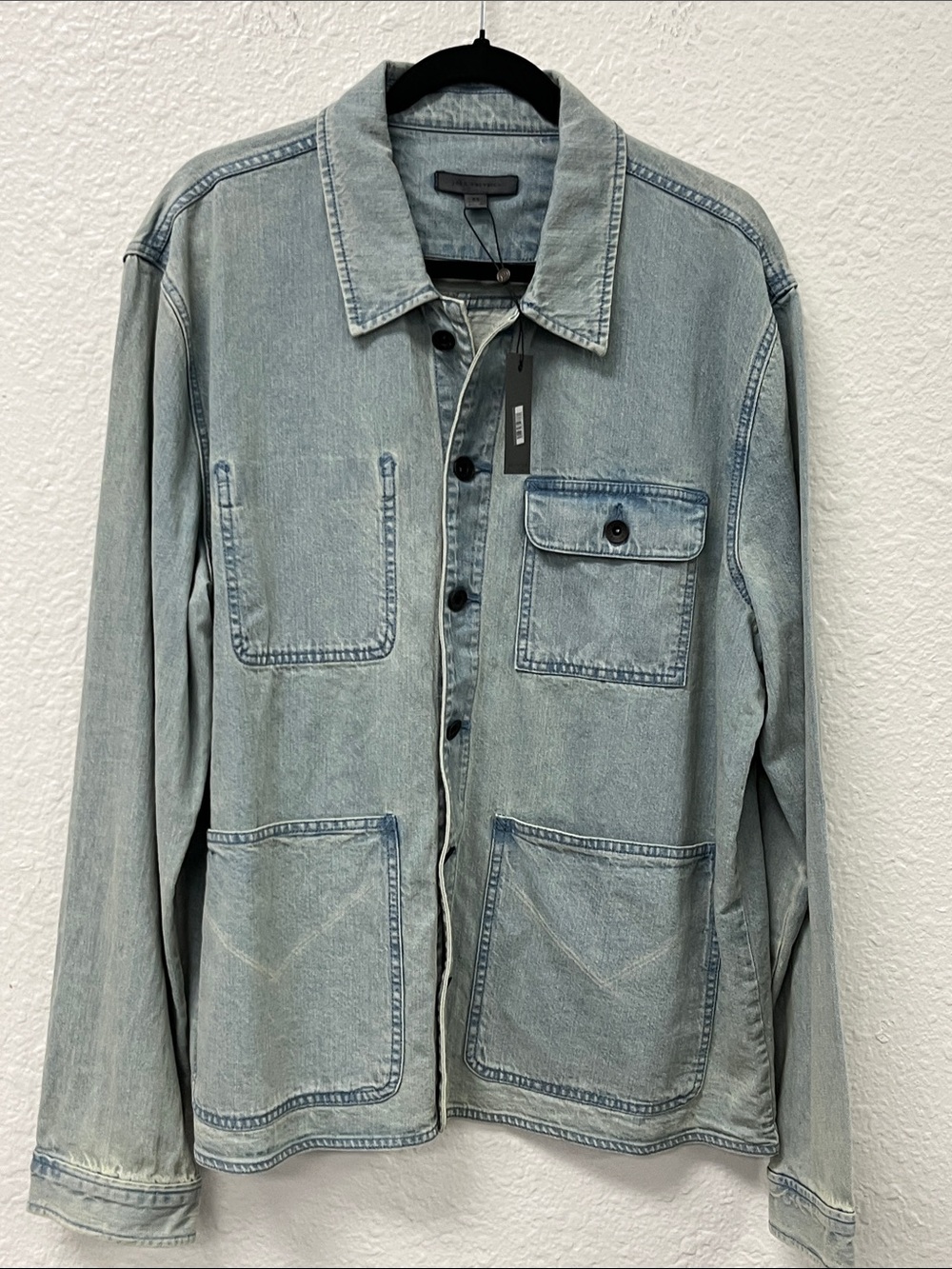 John Varvatos Men's Light Blue Denim Shirt/Chore Jacket
#1293
